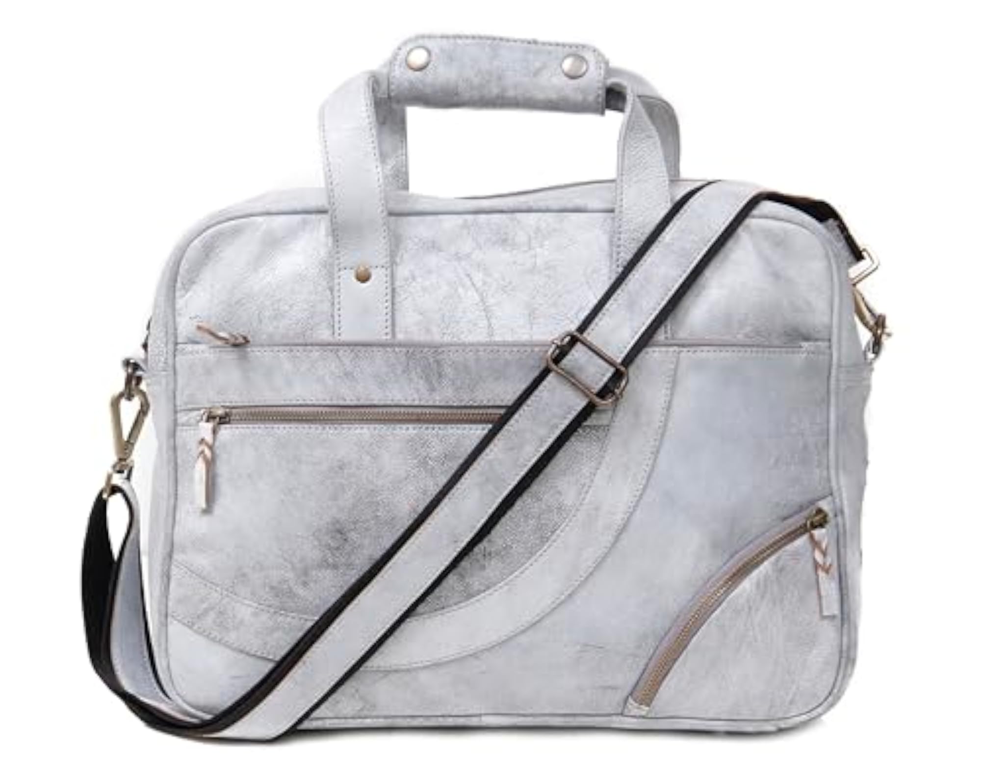 Classic Full Grain Leather Office Bag with YKK Zipper